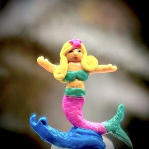 Colorful handmade Mermaid Figurine